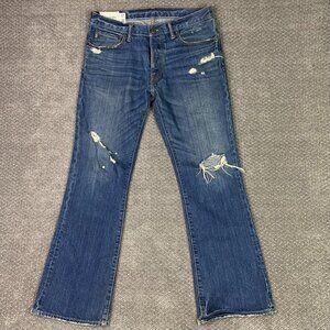 Abercrombie & Fitch Baxter Low Rise Slim Boot Men's 32 x 30 Fits 35 x 31.5